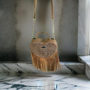 Heart Shaped Leather Bag